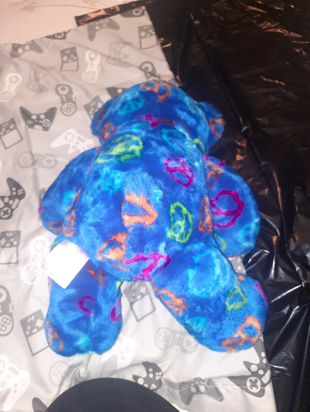 Vintage BAB blue peace bear build a bear - Picture 2 of 2